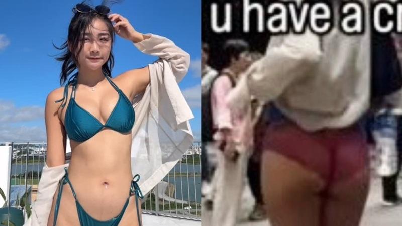 香港街头掀裙露内裤 台湾网红脱序恐被罚款