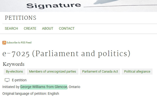 加拿大国会议员发起正式请愿，要求换党即触发补选！
