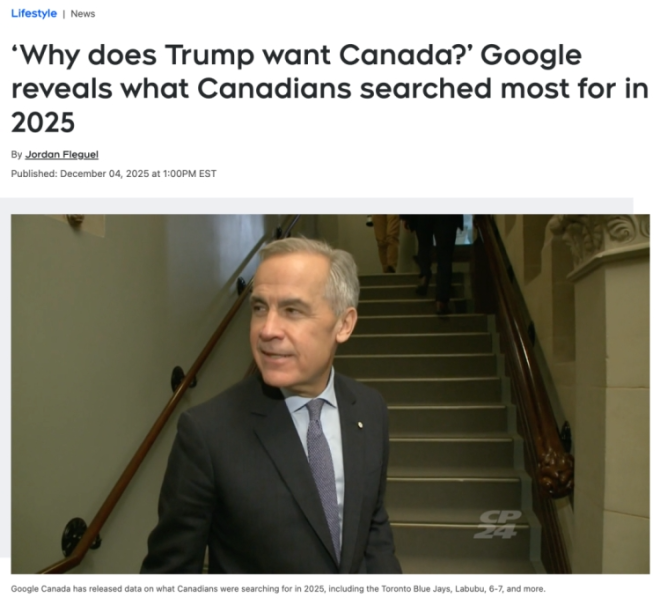 加拿大人都在搜什么？ Google公布 最热门流行语是…