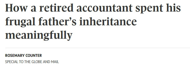 父亲一生节俭，留下百万遗产：加拿大退休会计师选择这样花