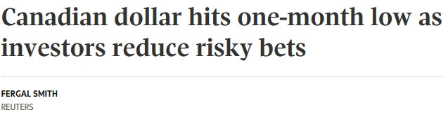 加元惨跌到心慌！兑美元破72分，兑人民币5.02！