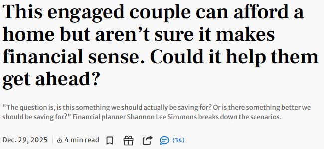 多伦多95后小情侣准备结婚, 父母催买房! 专家却劝: 别急, 继续租