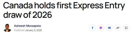 加拿大移民部2026年首轮EE抽签：高达711分，释放三大信号